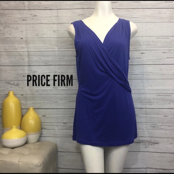 Banana Republic Tops - Banana Republic medium sleeveless drape blue top